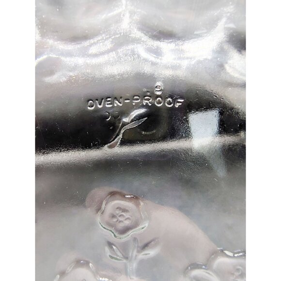 Quiche Pie Plate Anchor Hocking Vintage 10" Glass Dish Pattern Scalloped Edge - Picture 14 of 16